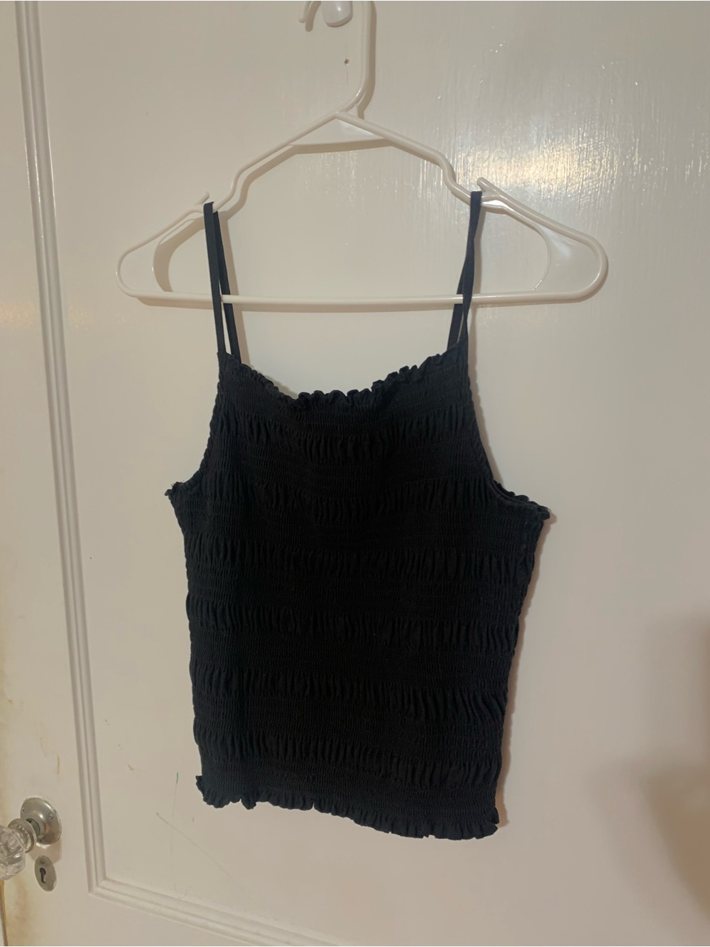 H&M Black Stretch Cami Tank Top
